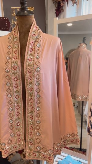Kaftan rosado Pedreria